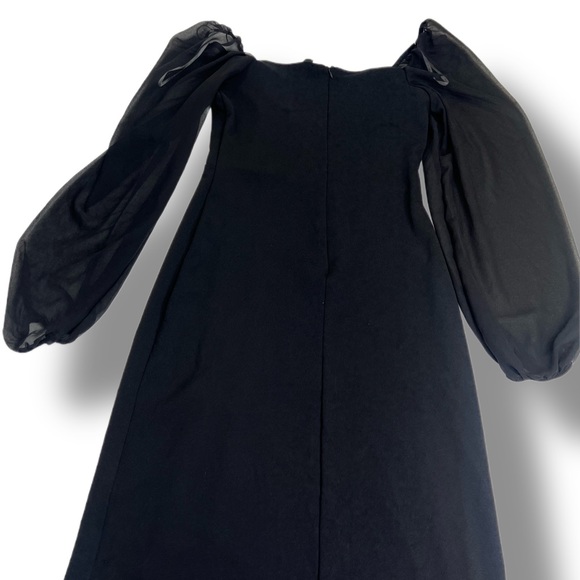 Lulu’s Oh The Drama Black Balloon Sleeve V-Neck Maxi Dress in Black Size Small - Picture 14 of 14